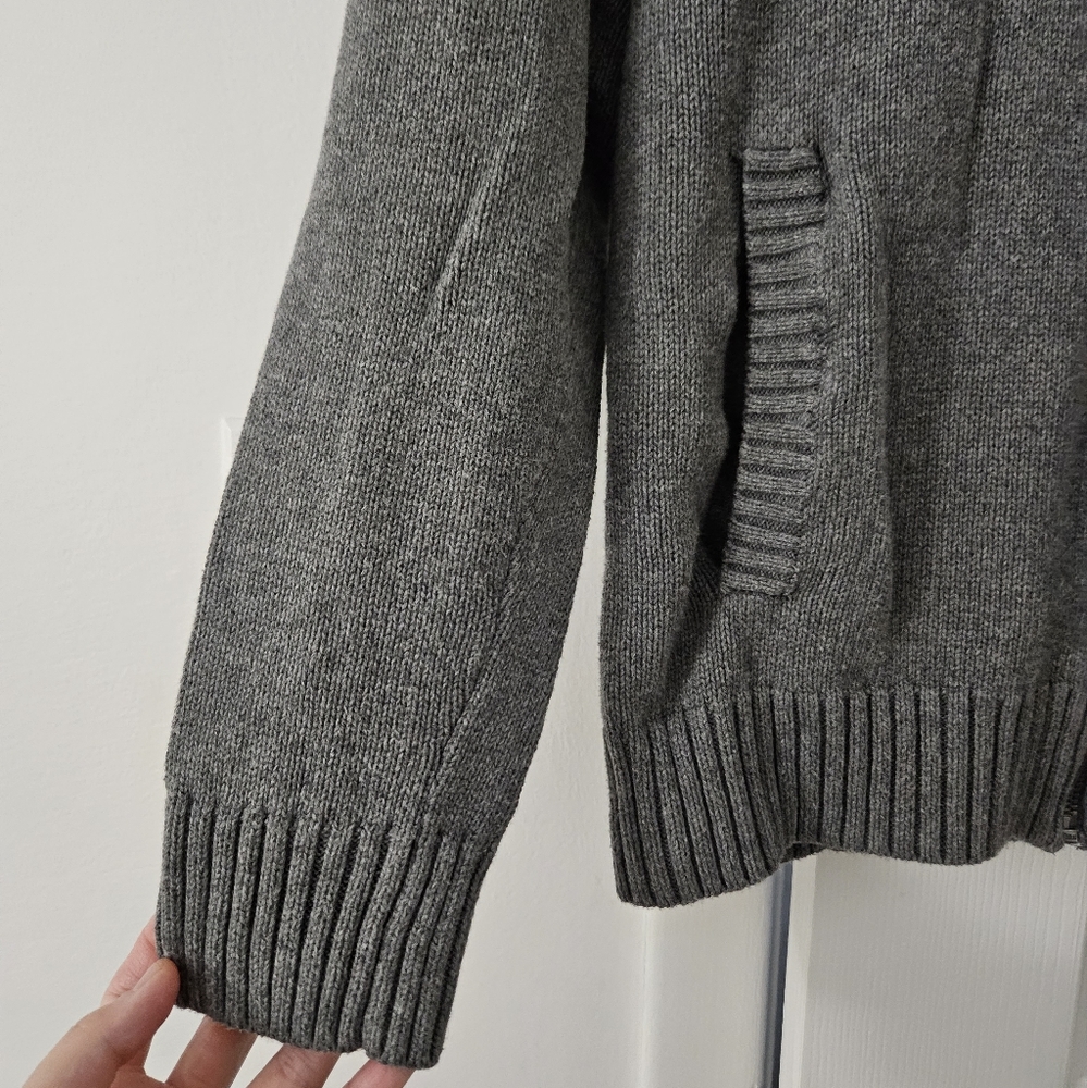 Apt. 9 Gray Zip-Up Jacket With Pockets, Size S - image 6